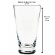 Jogo 6 Copos 370ml 15cm Altura Sophia Em Cristal Ecológico